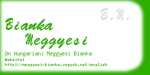 bianka meggyesi business card